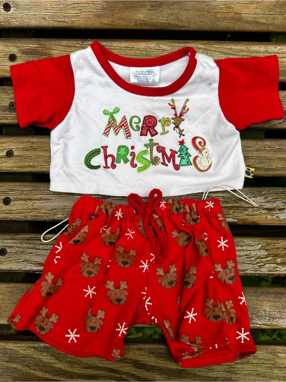 Build A Bear Doll Christmas Pajamas